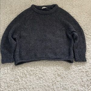 Cozy Charcoal Knit Sweater